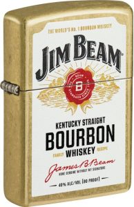 ZO59509 Zippo Jim Beam Label Lighter - Street Brass