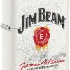 Zippo Jim Beam Rosette White Matte Lighter