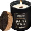 Zippo Barber Street Candle Juniper 10 oz Soy Wax