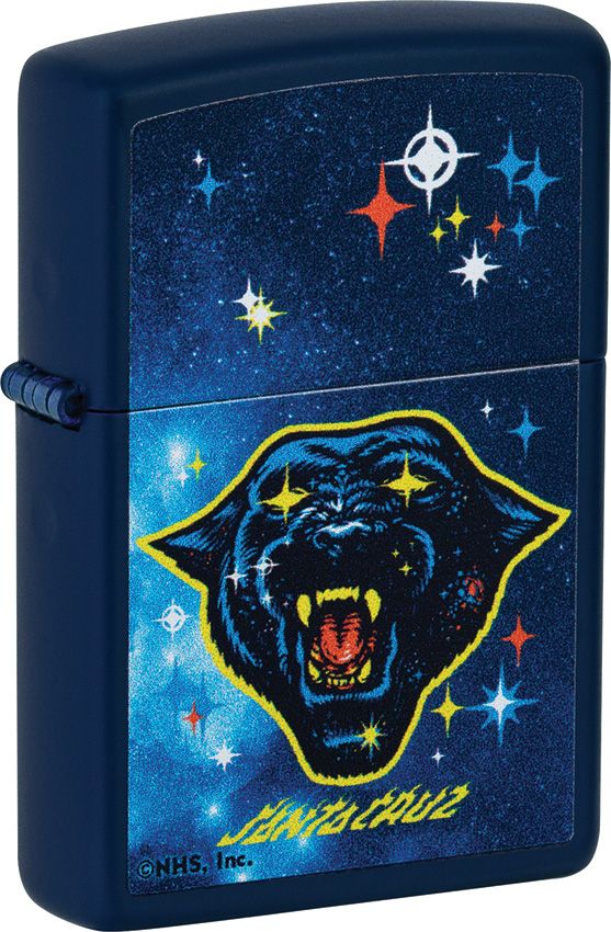Zippo Santa Cruz Lighter Navy Matte Finish
