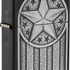 Zippo American Metal Emblem Lighter Black Matte