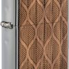 ZO70903 Zippo Woodchuck Walnut Leaves Lighter with Brushed Chrome