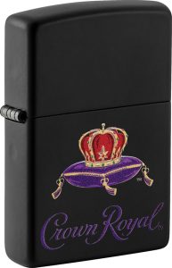 Zippo Crown Royal Design Lighter - Black Matte