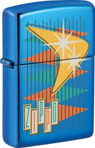 Zippo Retro Zippo Design Lighter - High Polish Blue
