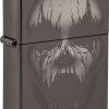 Zippo Screaming Monster Lighter Black Ice