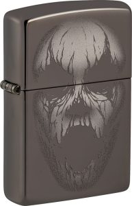 Zippo Screaming Monster Lighter - Black Ice
