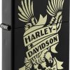 Zippo Harley-Davidson Black Matte Lighter