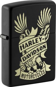 ZO71911 Zippo Harley-Davidson Lighter Black Matte