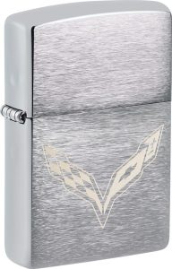Zippo Corvette Lighter Brushed Chrome