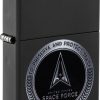Zippo U.S. Space Force Design Black Matte Lighter