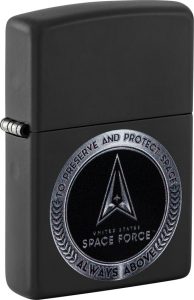 Zippo U.S. Space Force Design Black Lighter