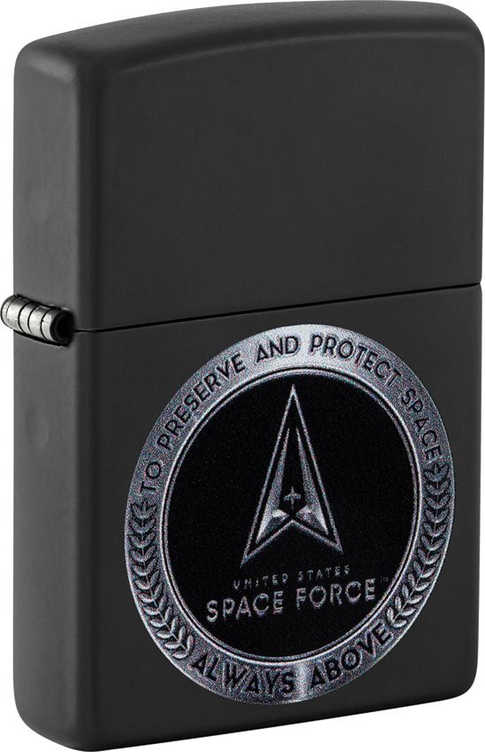 Zippo U.S. Space Force Design Black Lighter