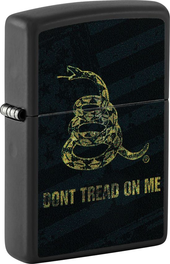 ZO73751 Zippo Don't Tread On Me Lighter Black Matte