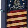 Zippo Dont Tread On Me Blue Matte Lighter