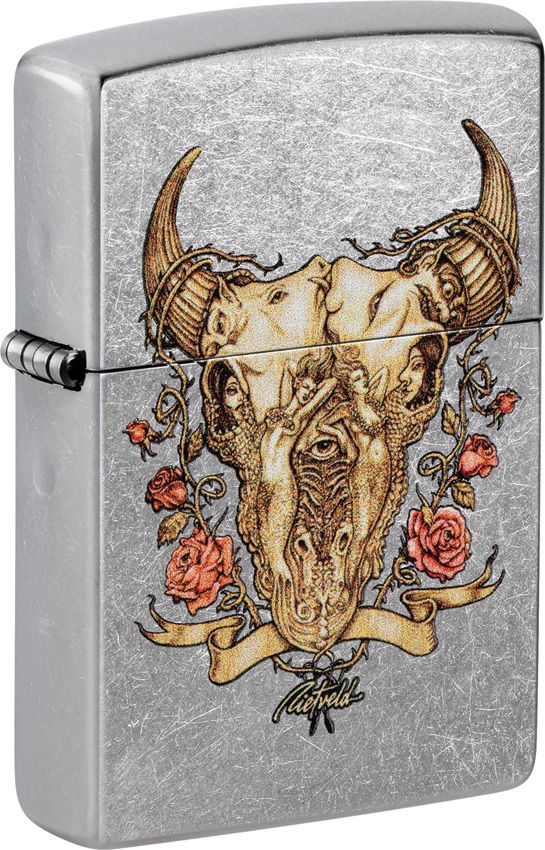 Zippo Rick Rietveld Lighter Street Chrome
