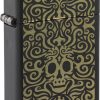 Zippo Skull Filigree Design Black Matte Lighter