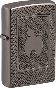 Zippo Pattern Design Lighter Black Ice Premium