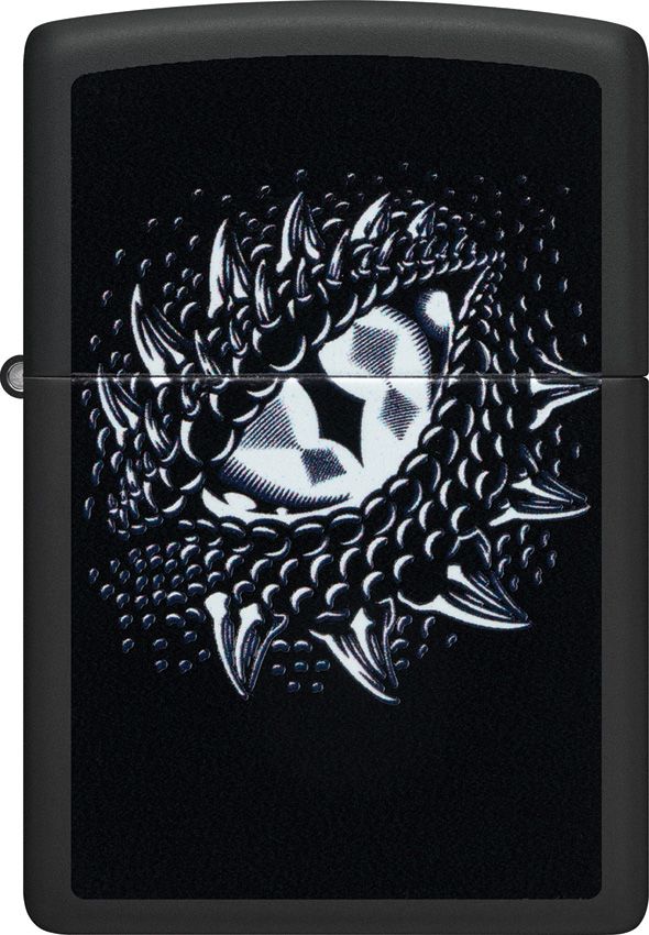 Zippo Dragon Eye Design Black Matte Lighter
