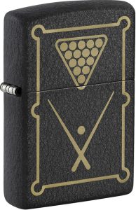 ZO74514 Zippo Billiards Design Lighter - Black Crackle