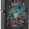 Zippo Rick Rietveld Blacklight Lighter Black Matte
