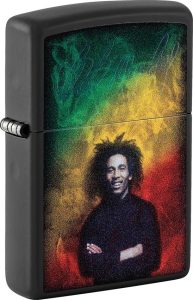 Zippo Bob Marley Lighter - Blacklight Reactive
