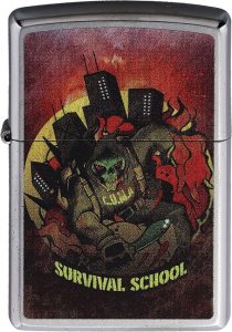 Zippo CUMA Urban Survival Lighter - Street Chrome