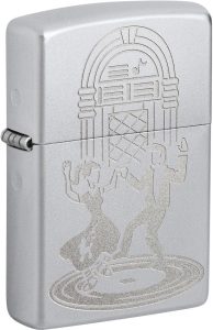 ZO75524 Zippo Vintage Dance Lighter - Satin Chrome