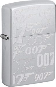 ZO75568 Zippo James Bond 007 Lighter - Satin Chrome