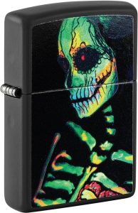 Zippo Sugar Skeleton Black Light Sensitive Lighter