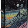 Zippo Space In Color 540 Fusion Tumbled Chrome Lighter