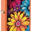 Zippo Flowers Design Orange Matte Lighter