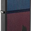 Zippo Color Block Flame Lighter Black Matte