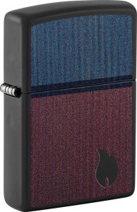 ZO76231 Zippo Color Block Flame Lighter - Black Matte