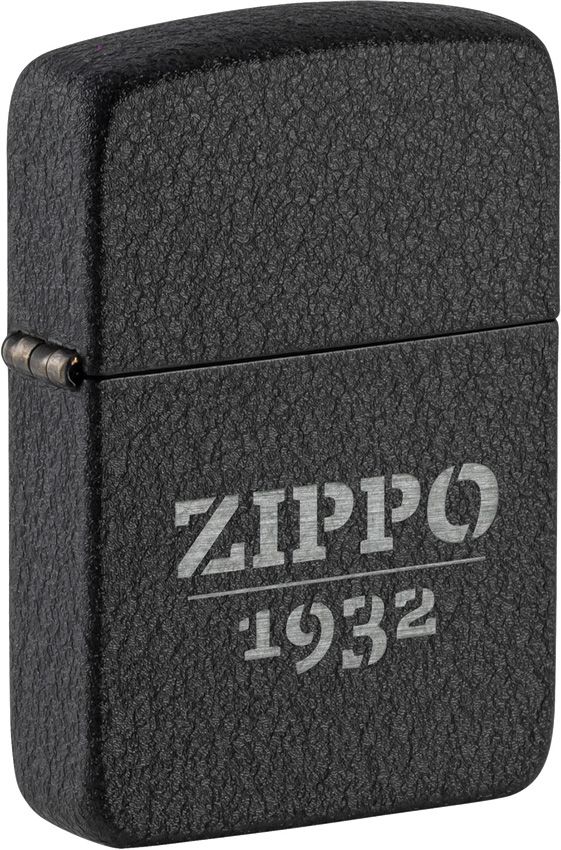 Zippo Design Lighter - Black Crackle Finish
