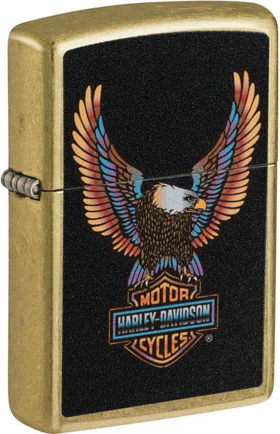 Zippo Harley Davidson Street Brass Lighter