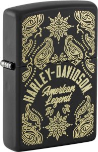 Zippo Harley Davidson Black Matte Lighter