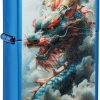 Zippo Mazzi Dragon Lighter High Polish Blue