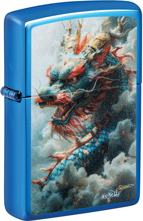 Zippo Mazzi Dragon High Polish Blue Lighter