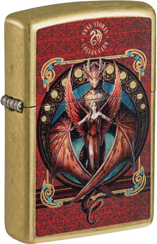 ZO77206 Zippo Anne Stokes Street Brass Lighter