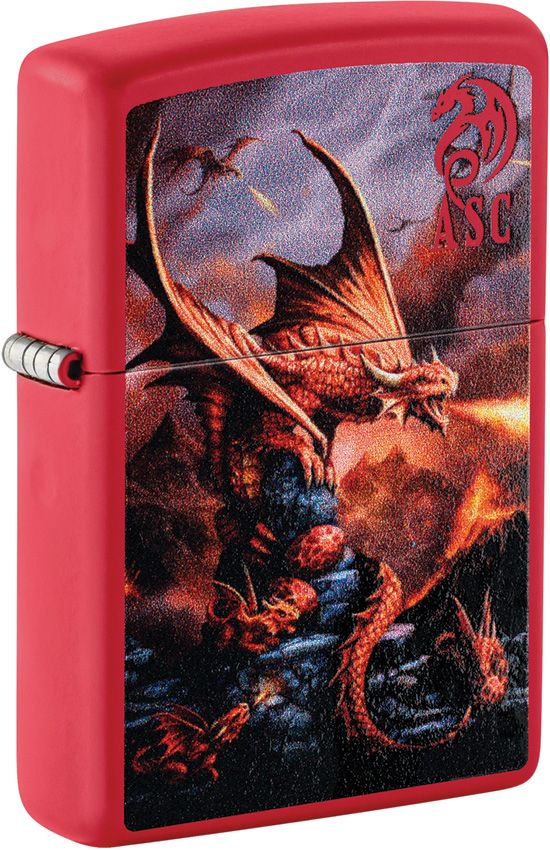 Zippo Anne Stokes Dragon Red Matte Lighter