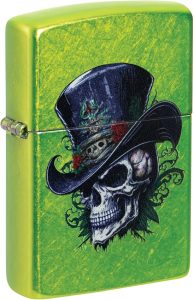 Zippo Steampunk Skull Lighter - Green