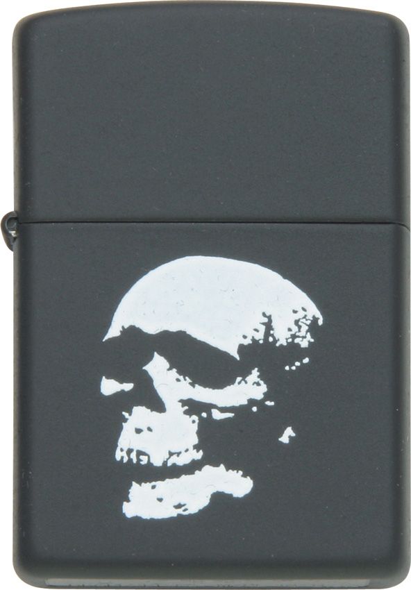 Zippo Skull Lighter - Black Matte
