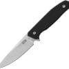 ZA-PAS Knives Ambro 2 Fixed Blade 3.5" D2 Black G10