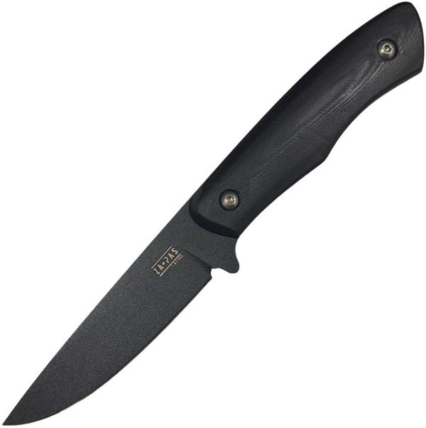 ZA-PAS M10M Fixed Blade Knife 4.25" 1.4116 Steel Black G10