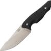 ZA-PAS Knives Ninja Fixed Blade 3.63" D2 Steel Black G10 w/ Sheath