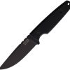 ZA-PAS Knives Handie Fixed Blade 4.25" Black Cerakote Carbon Steel G10