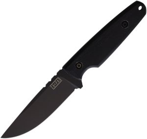 ZPKS0031 ZA-PAS Knives Handie Fixed Blade - Black G10 Carbon Steel