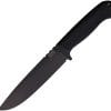 ZA-PAS Knives Expendable Fixed Blade 6" Black Cerakote Carbon Steel G10