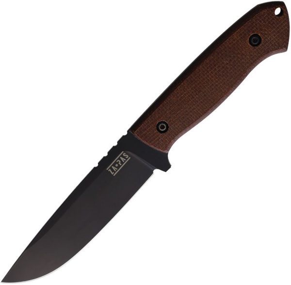 ZA-PAS Knives Ultra Outdoor Fixed Blade - Brown Micarta