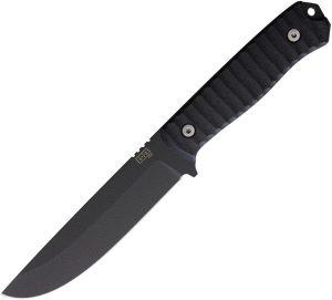 ZA-PAS VICI Fixed Blade Black 4.75" NMV Steel G10 Handle